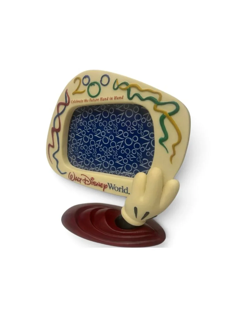 Walt Disney World 2000 Celebrate The Future Hand In Hand Picture Frame Mickey